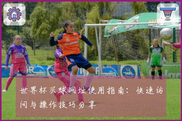 世界杯买球网址使用指南：快速访问与操作技巧分享